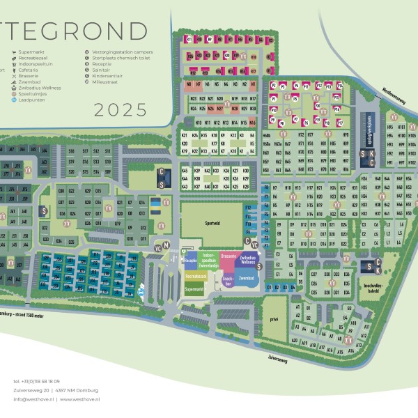 Plattegrond Westhove 2025